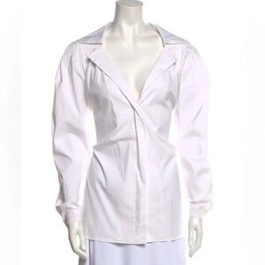 Tome Tie-Back  Blouse | White | Large